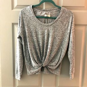 Gray UGG twist front sweater size xs